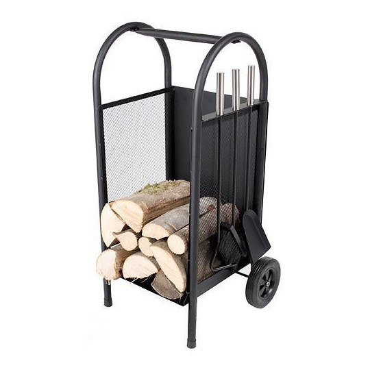 Suport pentru lemne de foc cu uneltele, 35x31x81 cm