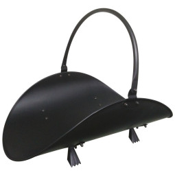 Noșă pentru lemne de culoare neagră, 48 cm