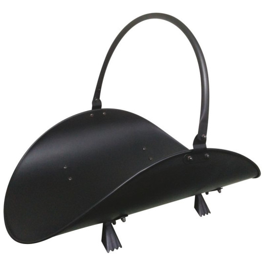 Noșă pentru lemne de culoare neagră, 48 cm