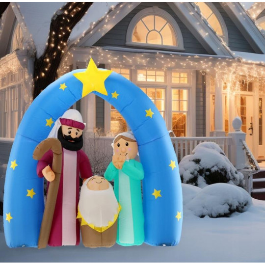 Betleem înalt gonflabil cu iluminare LED de 180 cm