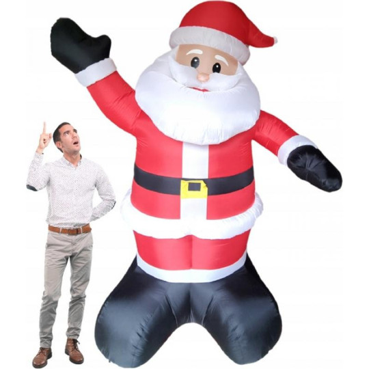 Iarnă luminoasă în formă de Moș Crăciun, 270 cm