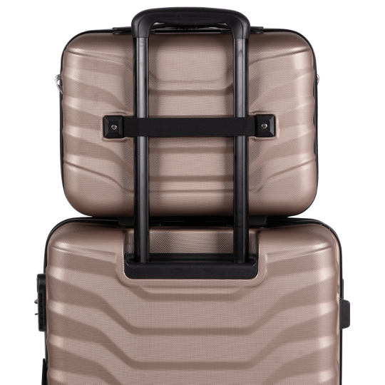 Kufăr cosmetic de călătorie Wings auriu