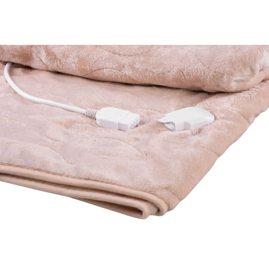 Pătura termică din flanel de culoare bej 180x130cm