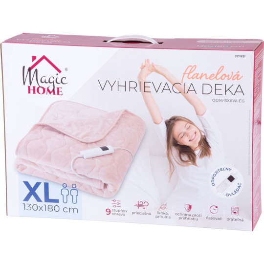 Pătura termică din flanel de culoare bej 180x130cm