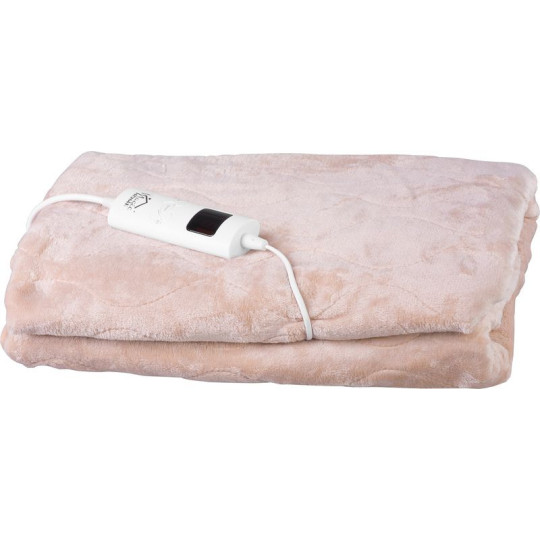 Pătura termică din flanel de culoare bej 180x130cm