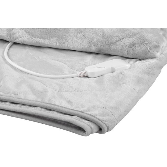 Pătură de flanel gri termică, 180x130cm