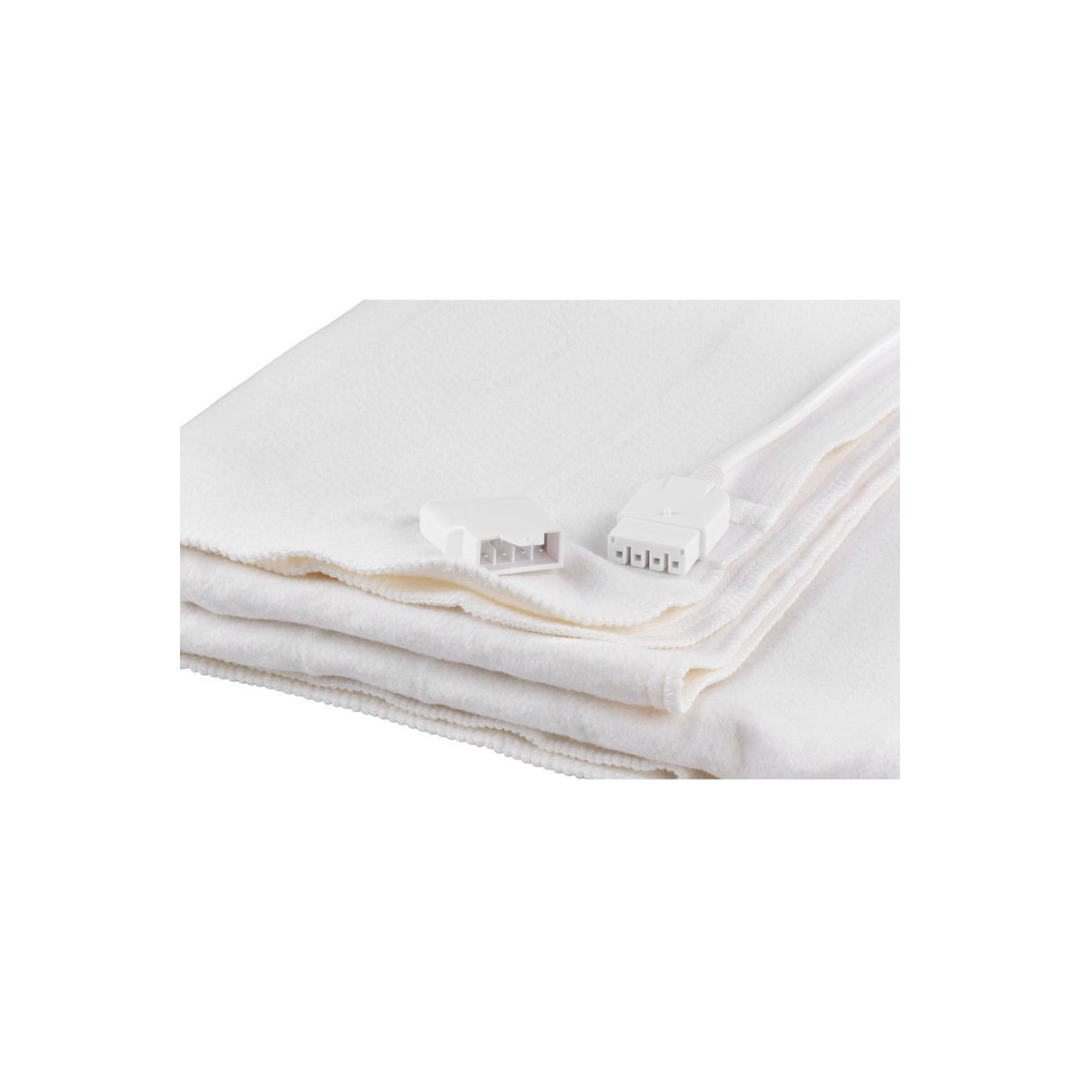 Pătură termică pentru pat 2 în 1, pătură albă, 80x150 cm