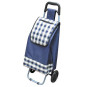 Cărucior de cumpărături de culoare albastră, 25kg, 35x30x94 cm