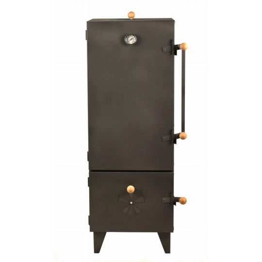 Dublă cameră cuptor metalic pentru afumare