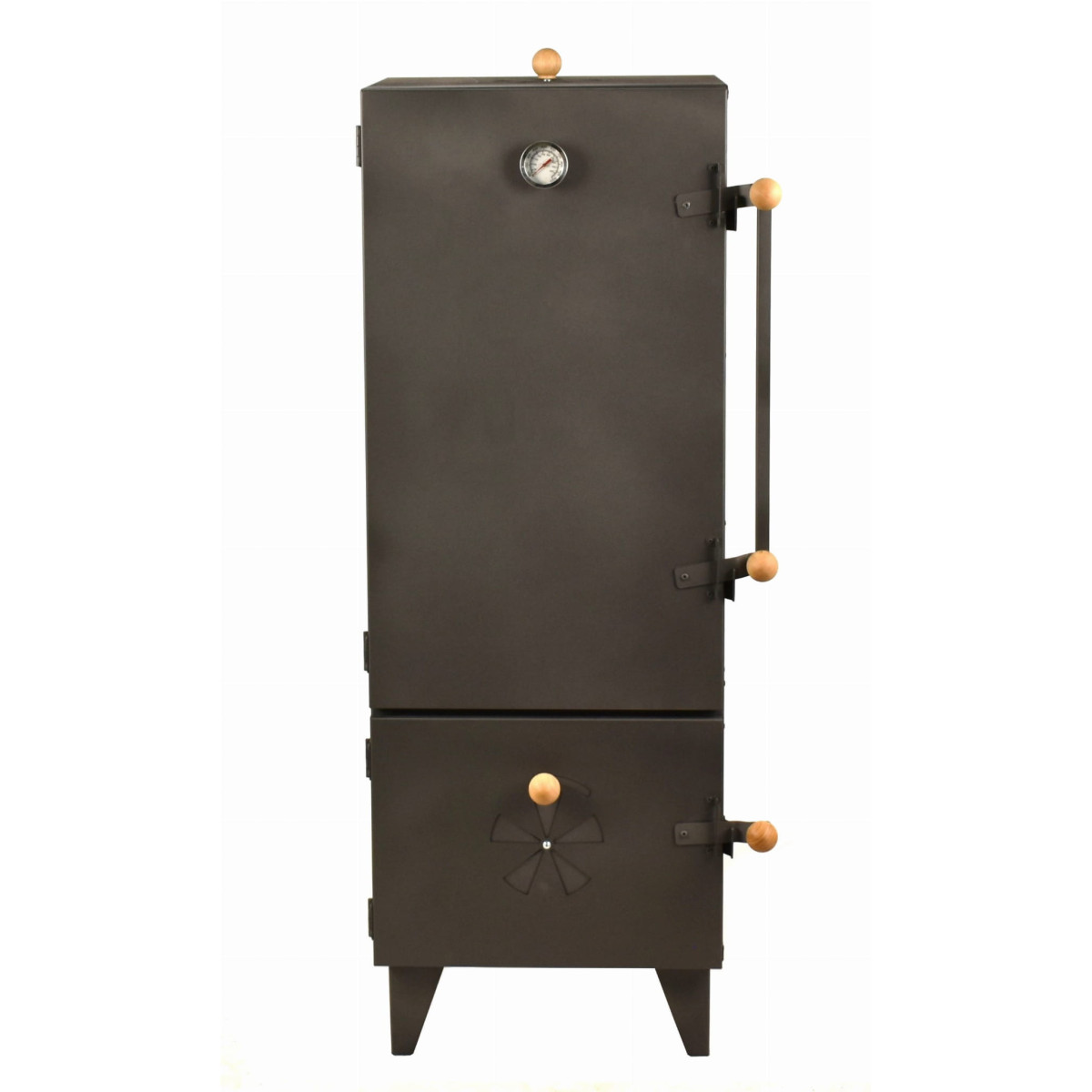 Dublă cameră cuptor metalic pentru afumare