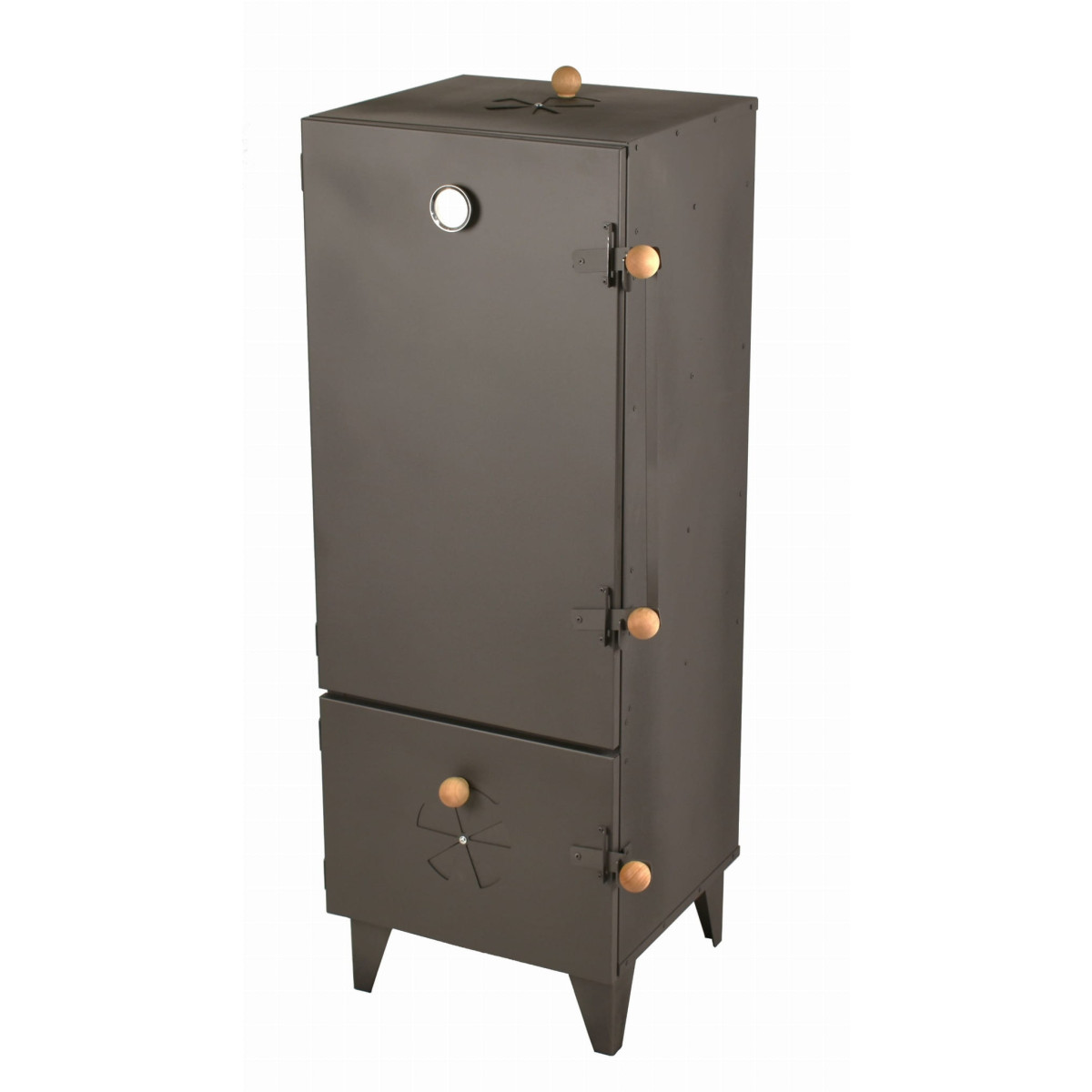 Dublă cameră cuptor metalic pentru afumare