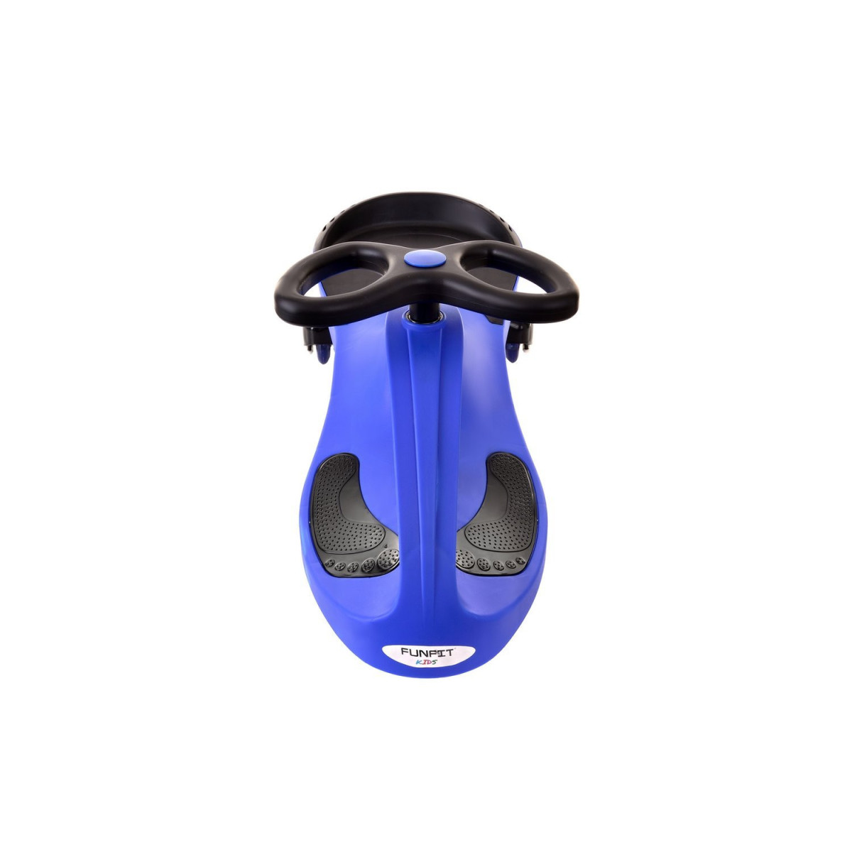 Mașinu auto electrică pentru copii de culoare albastră cu roți colorate LED.