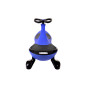 Mașinu auto electrică pentru copii de culoare albastră cu roți colorate LED.