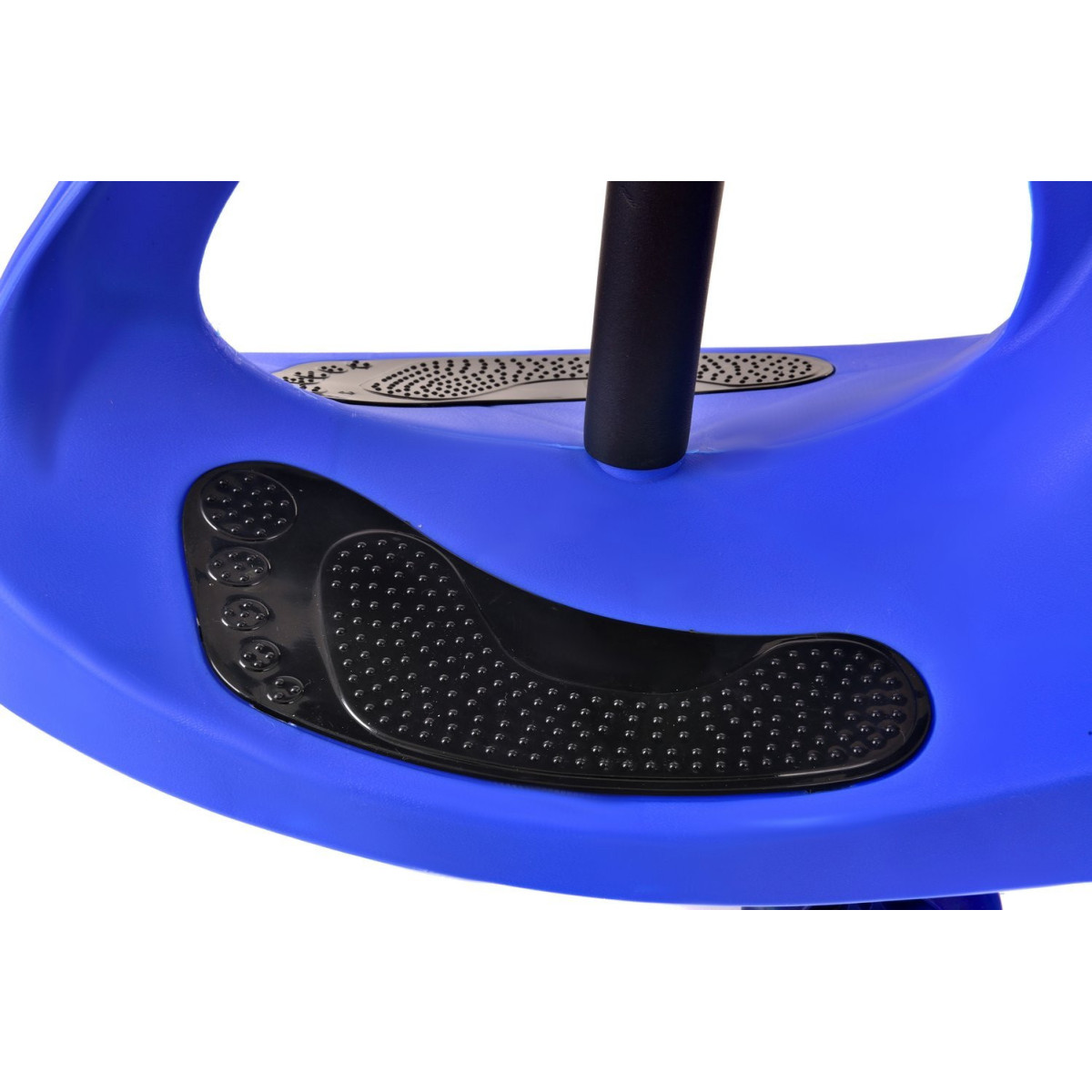 Mașinu auto electrică pentru copii de culoare albastră cu roți colorate LED.