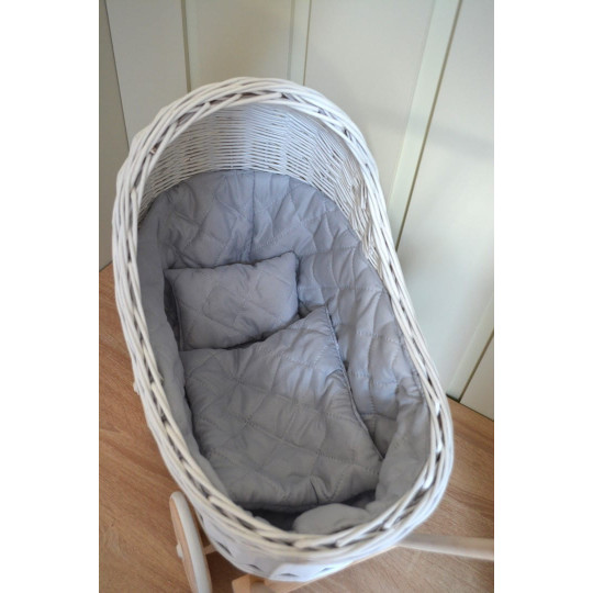 Carucioare pentru copii de culoare albă din ratan