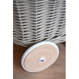 Coș de ratan pentru copii de culoare bej