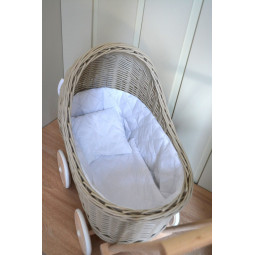 Coș de ratan pentru copii de culoare bej