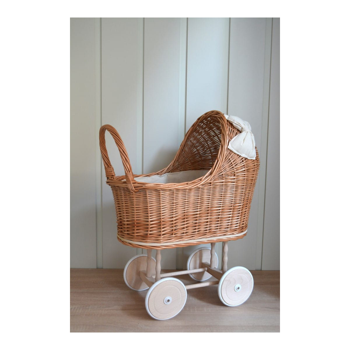 Jucărie unică pentru copii cărucior de culoare marron