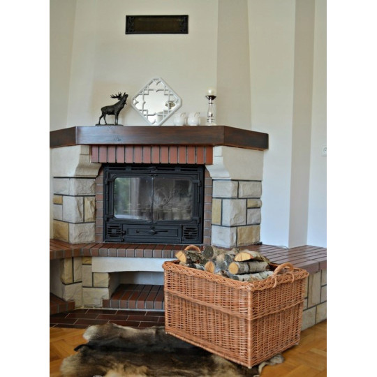 Coșuri mari din ratan pentru lemne, 65x50x40 cm