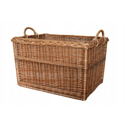 Cilindru de calitate din nuiele pentru lemne de foc, 55x40x40 cm