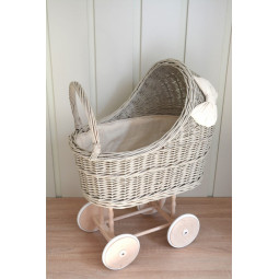 Cărucior bej original cu fundiță