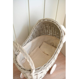 Cărucior bej original cu fundiță