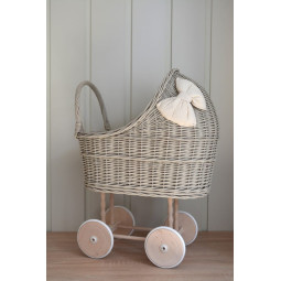 Cărucior bej original cu fundiță