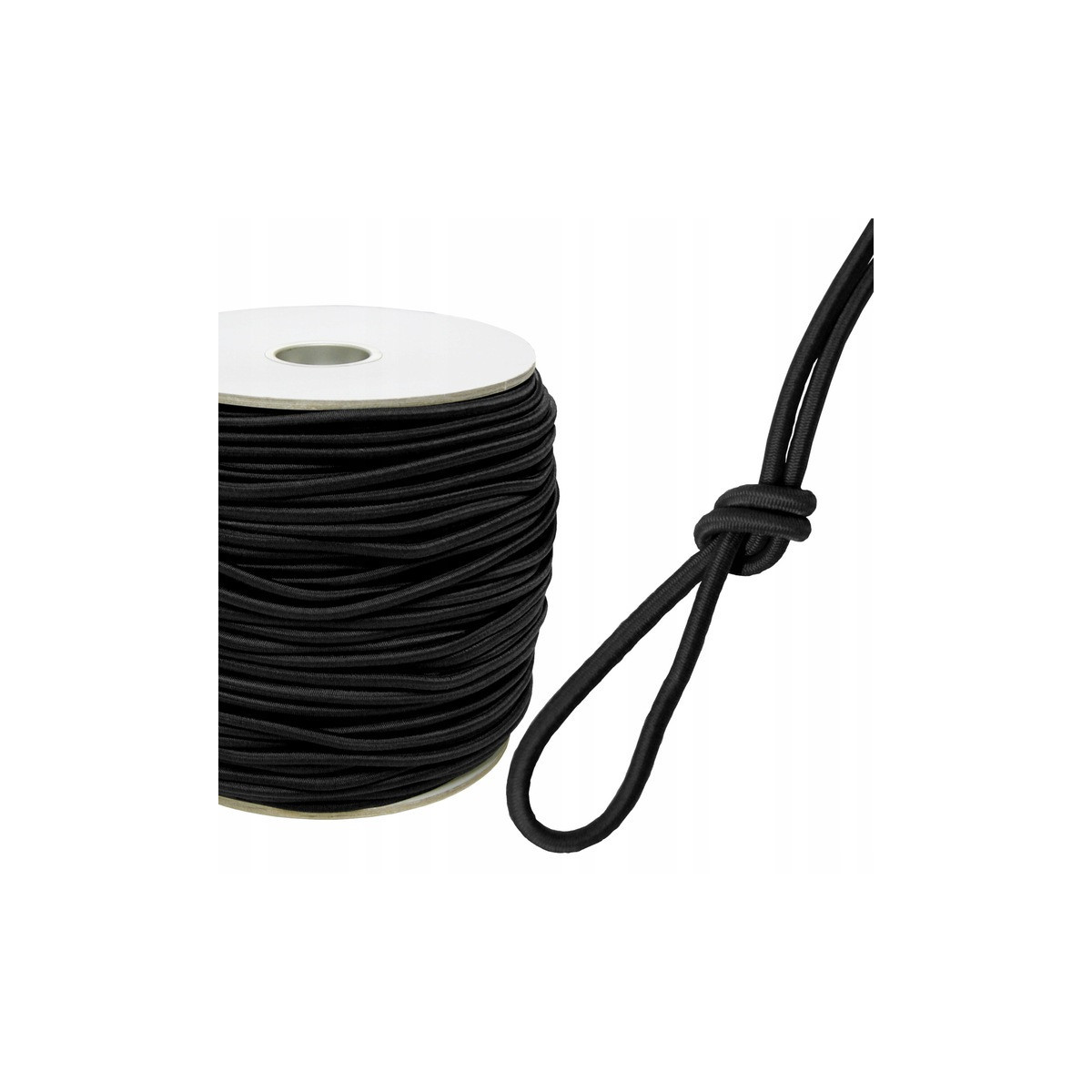 Elastic bandă de cauciuc 10 mm, neagră, 100m
