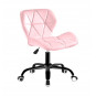 Scaun de birou roz din catifea