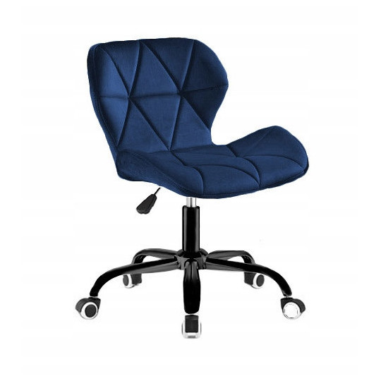 Scaun de birou de calitate de culoare albastră cu roți