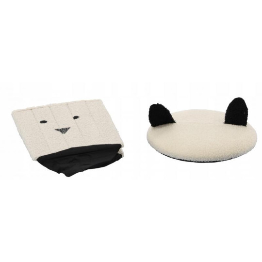 Taburetă pentru copii cu spațiu de depozitare, 28x28x34 cm, de culoare albă