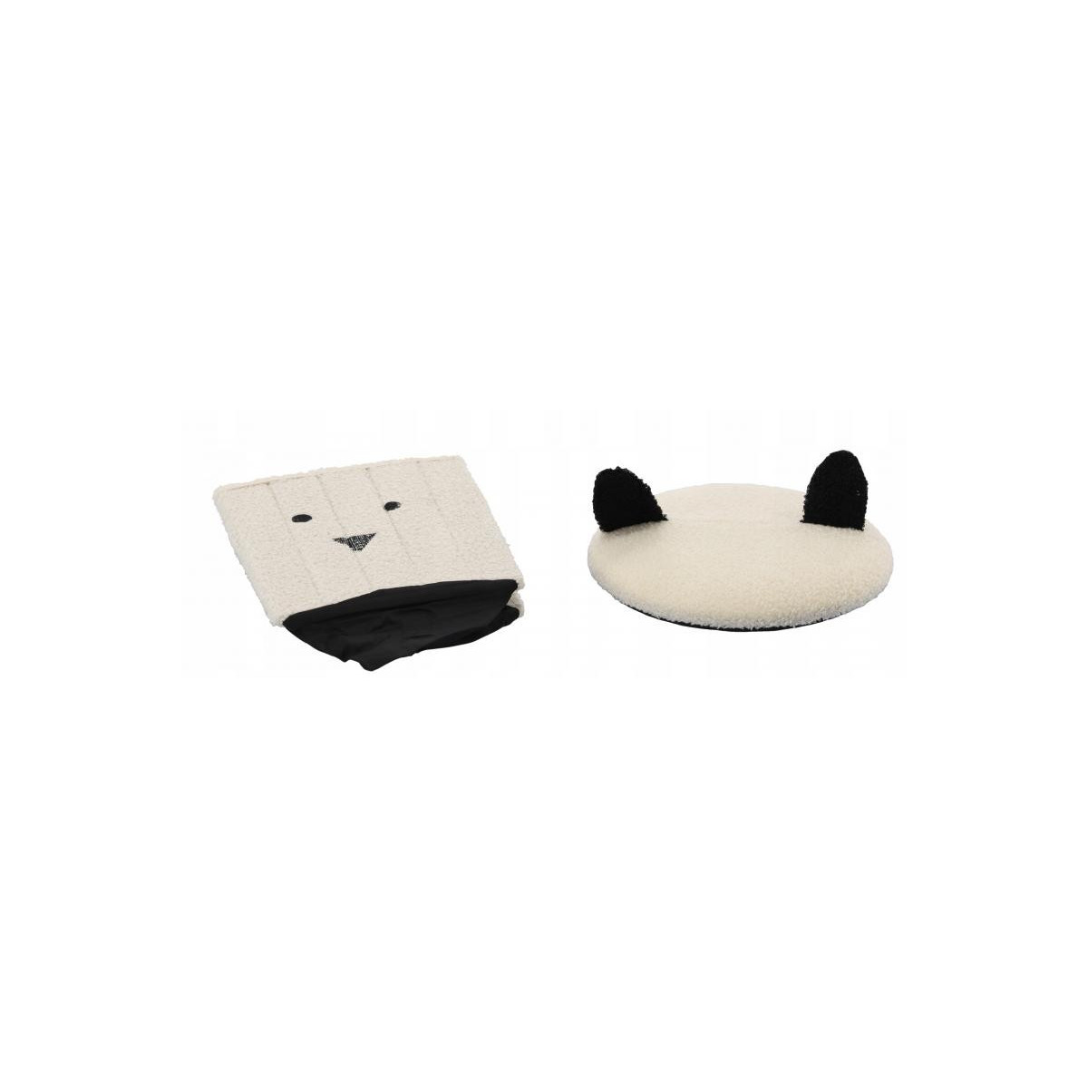 Taburetă pentru copii cu spațiu de depozitare, 28x28x34 cm, de culoare albă