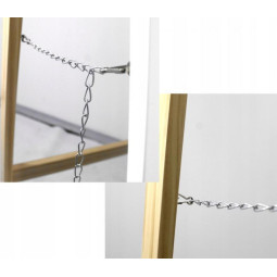 Oglindă mare din lemn de culoare albă, 160 cm