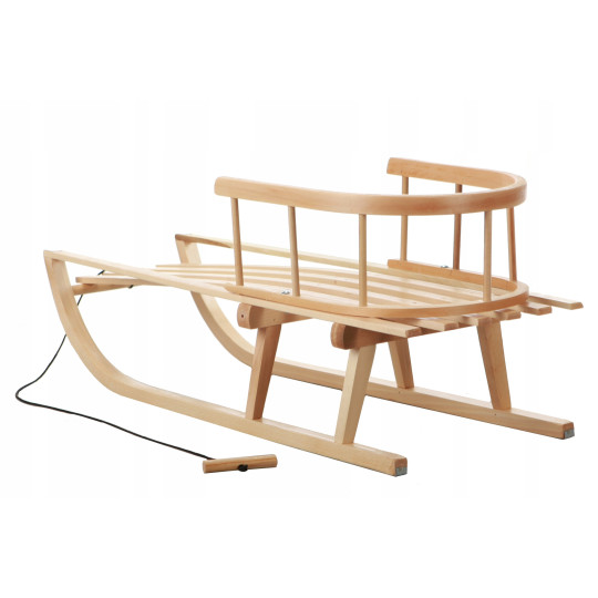 Sani din lemn de calitate, tradiționale, cu spătar pentru copii