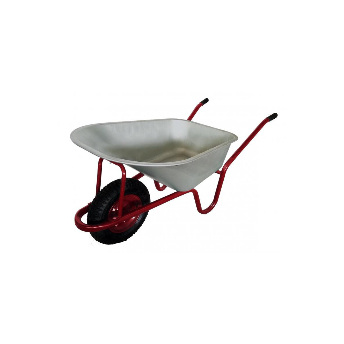 Roaba de grădină de calitate, 120L, de culoare roșie