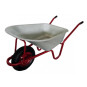 Roaba de grădină de calitate, 120L, de culoare roșie