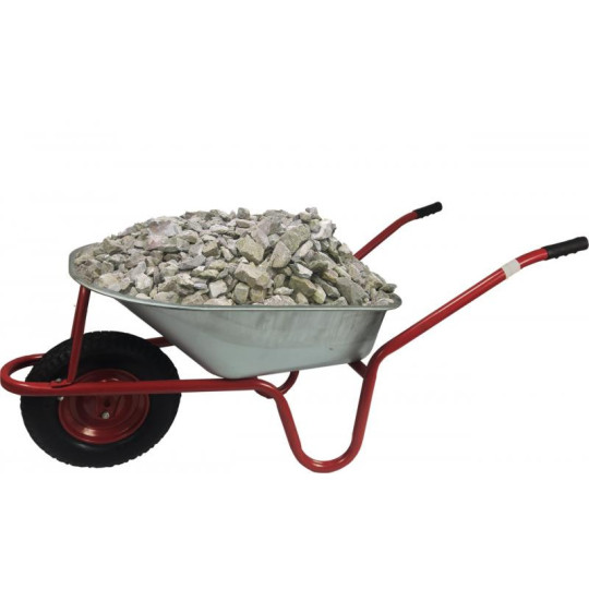 Roaba de grădină de calitate, 120L, de culoare roșie