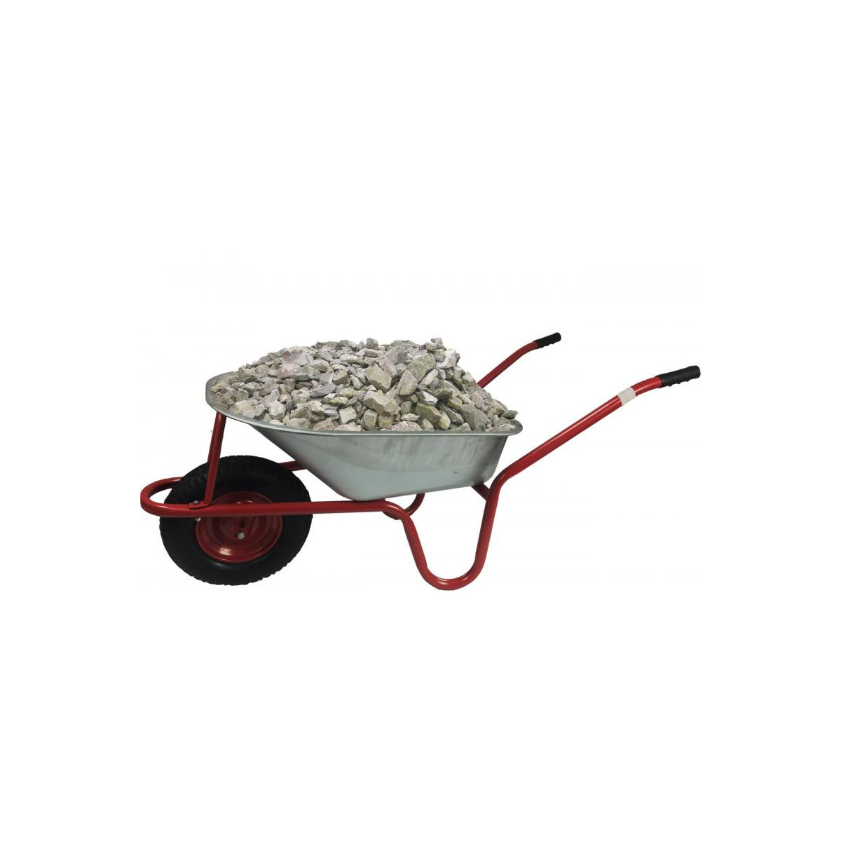 Roaba de grădină de calitate, 120L, de culoare roșie
