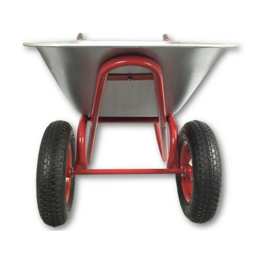 Roata mare zincată, 140L cu 2 roți