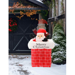 Naflare luminoase Santa în coșul de fum 180 cm ÎN STOC