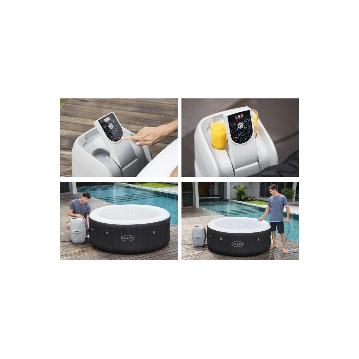 Cada jacuzzi gonflabilă pentru 2-4 persoane 180x66 cm