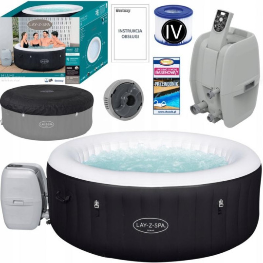 Cada jacuzzi gonflabilă pentru 2-4 persoane 180x66 cm