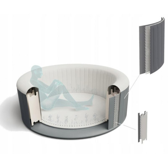 Cada jacuzzi gonflabilă pentru 2-4 persoane 180x66 cm