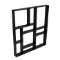 Formă pentru paviment din beton 43x42,5x4