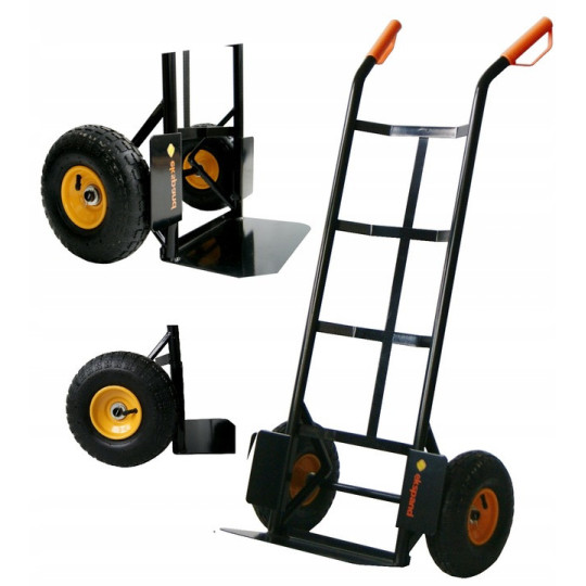 Carucior pentru transport bunuri de culoare neagră