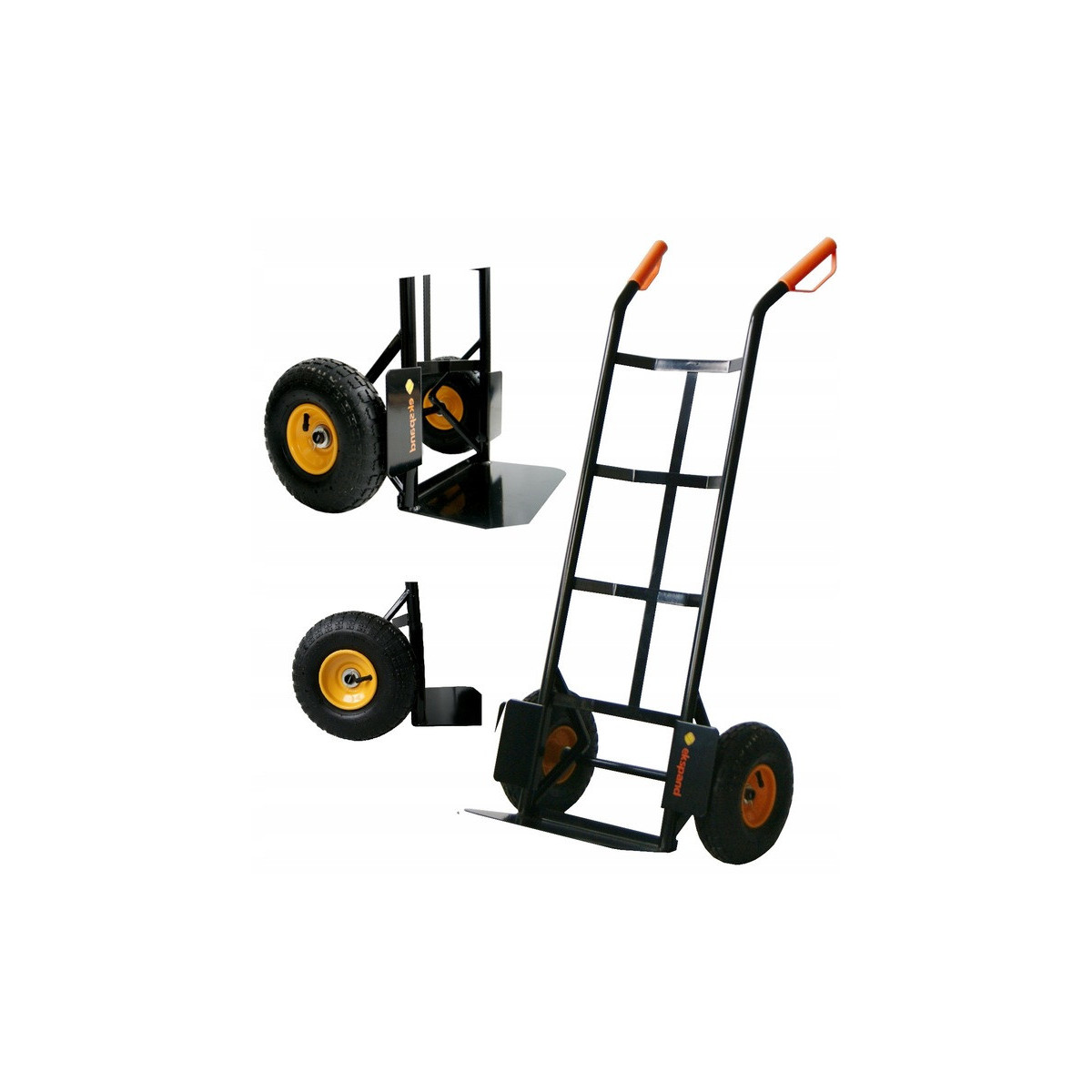 Carucior pentru transport bunuri de culoare neagră