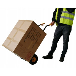 Carucior pentru transport bunuri de culoare neagră