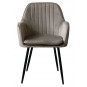 Scaun modern pentru dining de culoare bej QUEEN