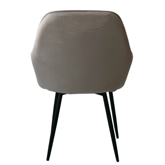 Scaun modern pentru dining de culoare bej QUEEN