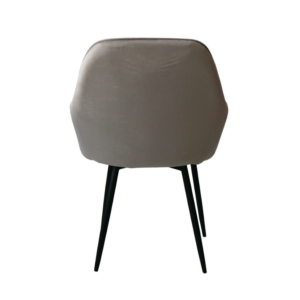 Scaun modern pentru dining de culoare bej QUEEN